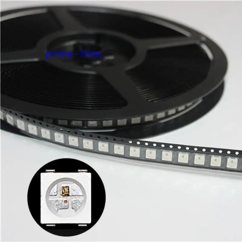 5050 шт. sdc5v WS2812B встроенный WS2811 IC 4 контакта SMD цифровой RGB светодиодный чип эмиттер