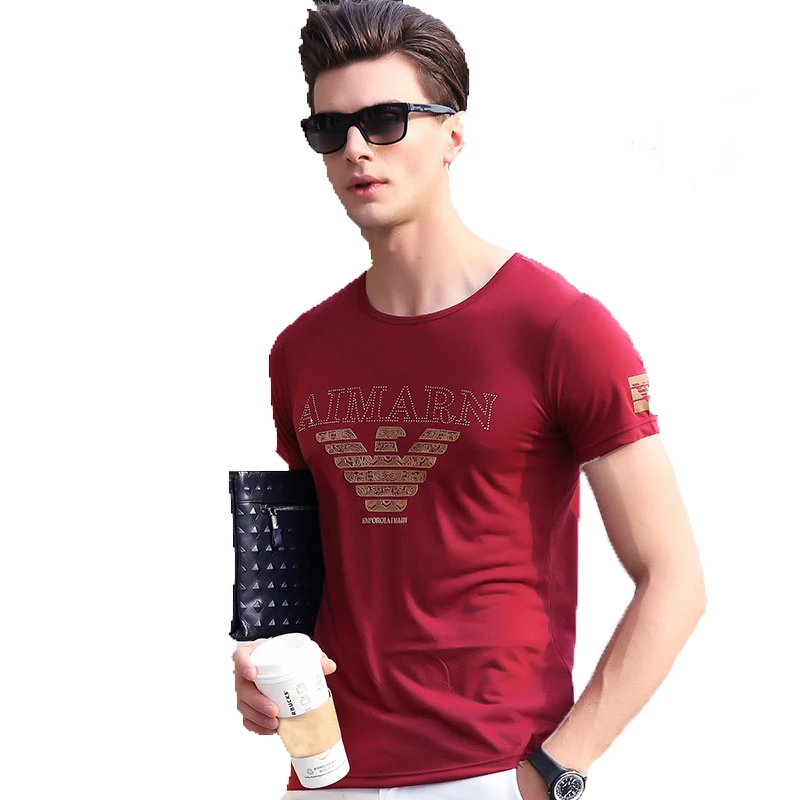 Мужчины футболки 2016 летний мода мужской марка одежды с коротким рукавом
