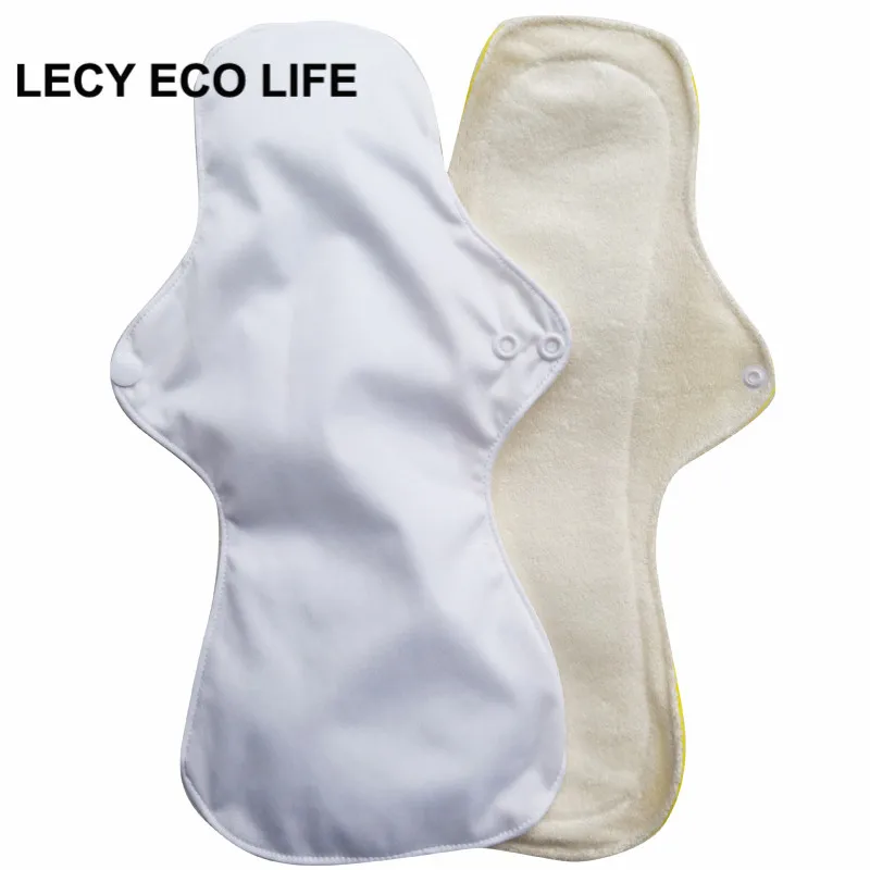Lecy Eco Life 1 шт. 1" Фламинго с принтом для ночного использования многоразовые менструальные подкладки для тяжелого потока, большие размеры дышащие женские тканевые прокладки
