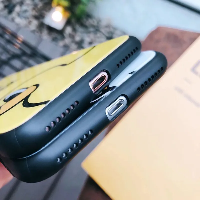 Blue-ray чехол из закаленного стекла для телефона iPhone X 10 XS 8 7 6 6s Plus мягкий