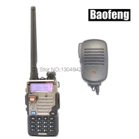 radio sets new black baofeng uv 5re vhfuhf dual band ham two way radio amateur walkie talkie speaker mic telecom parts