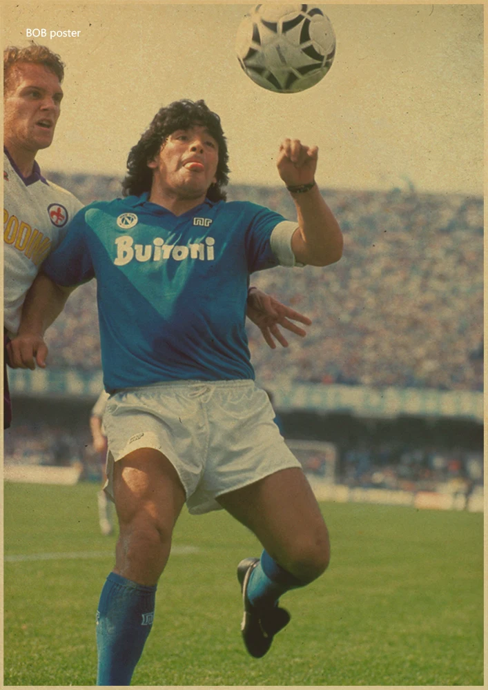P081 Diego Armando Maradona настенные плакаты Футбольная звезда крафт-бумага Ретро плакат домашний декор Дом Бар Паб гостиная ВИНТАЖНЫЙ ПЛАКАТ - Цвет: P081