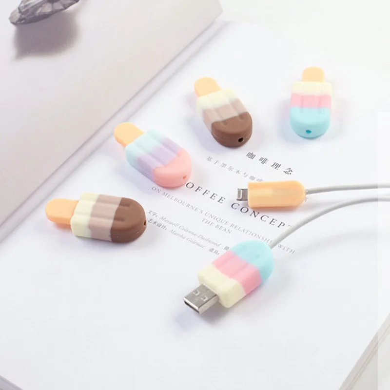 Новейший кабель для защиты от мороженого для iPhone4, 4S, 5, 5S, 6, 6 plus, 6s, 7, 8, usb кабель для зарядки и передачи данных, защитный чехол