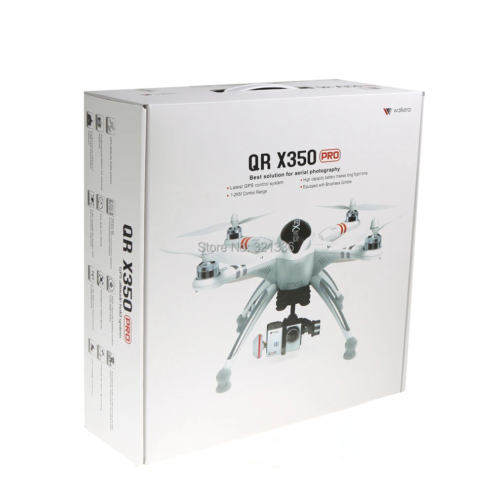 Квадрокоптер Walkera QR X350 Pro RTF RC FPV передатчик DEVO F12E iLook камера бесщеточный Gimble|fpv