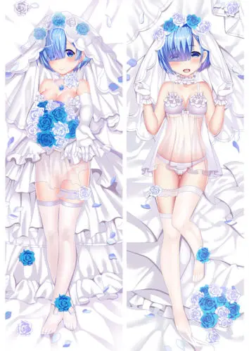 

Чехол для подушки Re:Zero Hana Yome Rem Dakimakura Anime Girl Hugging Body 59"