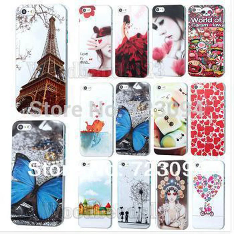Мода красочные картины трудно шт пластик Телефон Shell Капа крышка для iphone 4 4S