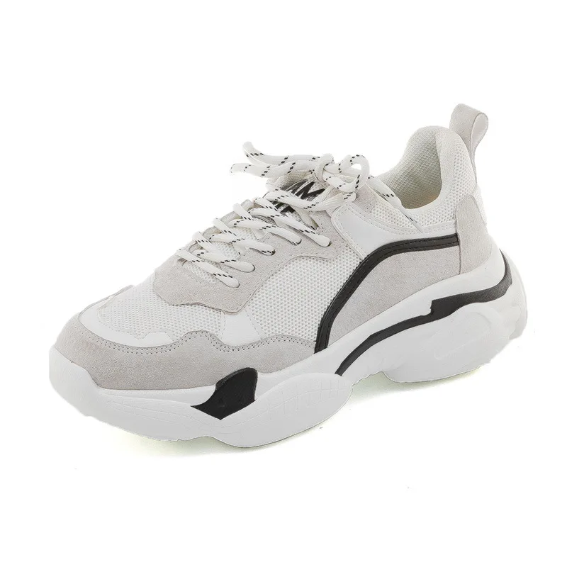 FUJIN Brand Women Casual Sneakers Women Shoes Spring Autumn Summer Female Shoes Lace Up Comfortable for Women Shoes - Цвет: white