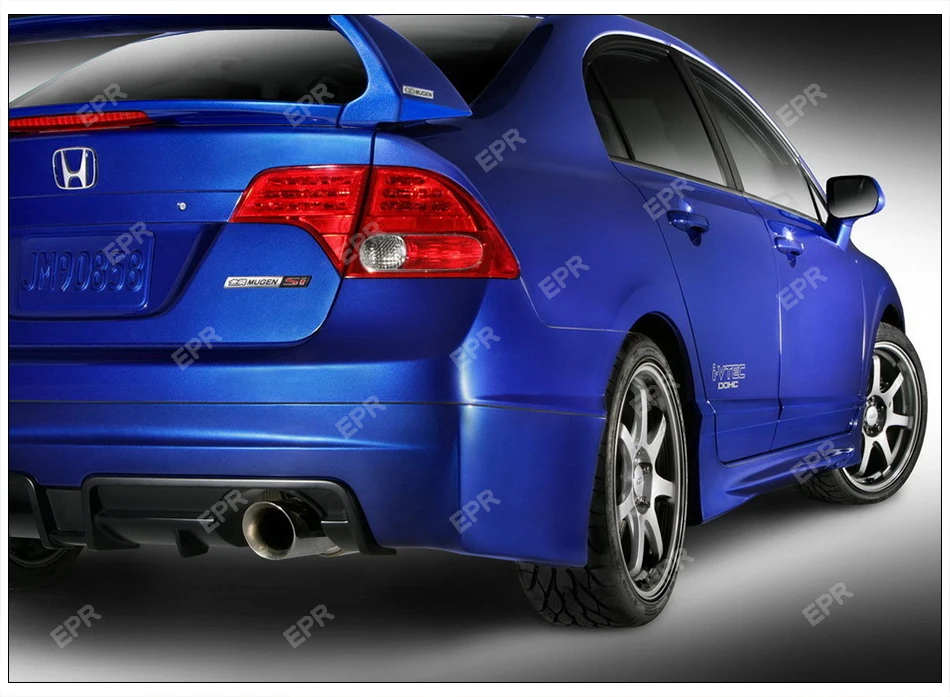 FRP диффузор для Honda 8th Gen Civic SI Mugen, задний диффузор из стекловолокна(только Civic FA USDM), комплект для тела, гоночная отделка, часть для Civic