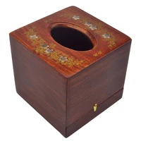 wood tissue box mahogany vietnam rosewood crafts sallei flower cutout classic wood tissue box