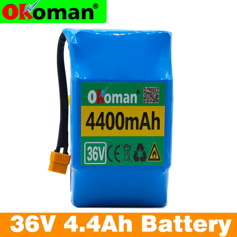 Ohoman 36 В 4400 А · ч 18650 мА Высокая емкость 2 колеса электрический скутер