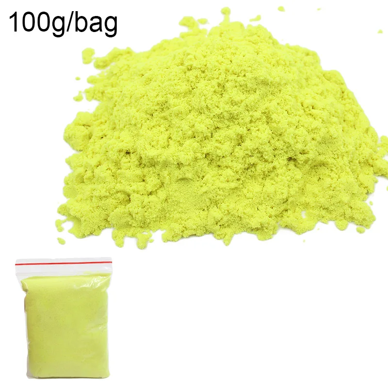 Yellow Sand Волшебный песок игрушка динамическая глина развивающие цветные мягкие слизи Космический песок принадлежности игровой песок антистресс детские игрушки для детей - Цвет: Yellow Sand