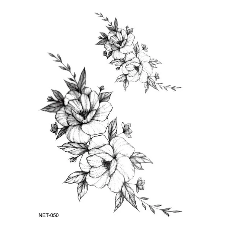 1PC NET-050 3D флеш-мультяшная татуировка на руку, водостойкая временная татуировка с одним глазом, аниме наклейка, дикий волк, полный череп, вспышка, поддельная татуировка - Цвет: 1PC NET-050