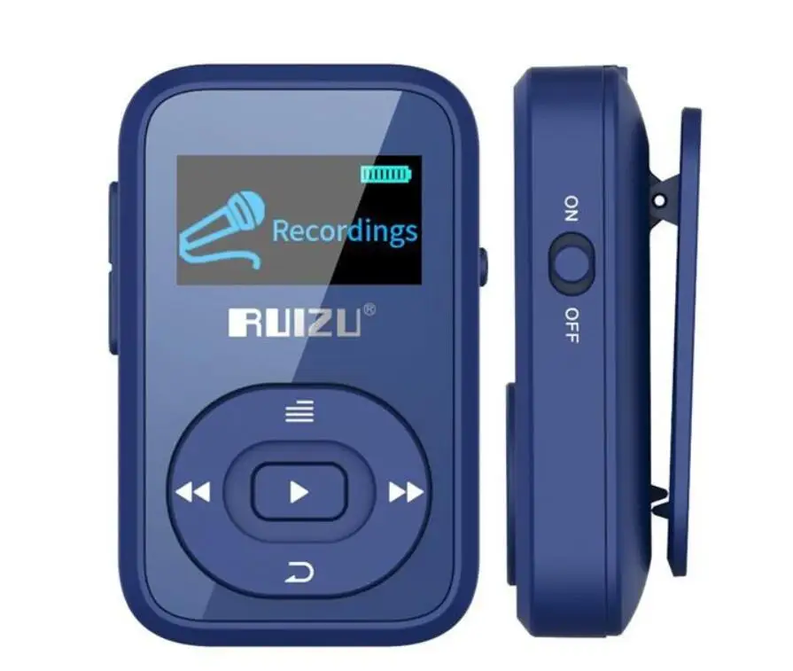 RUIZU X26 Спортивный Bluetooth MP3 плеер диктофон FM радио поддержка SD карты 8 Гб ruizx02 ruizux06|clip