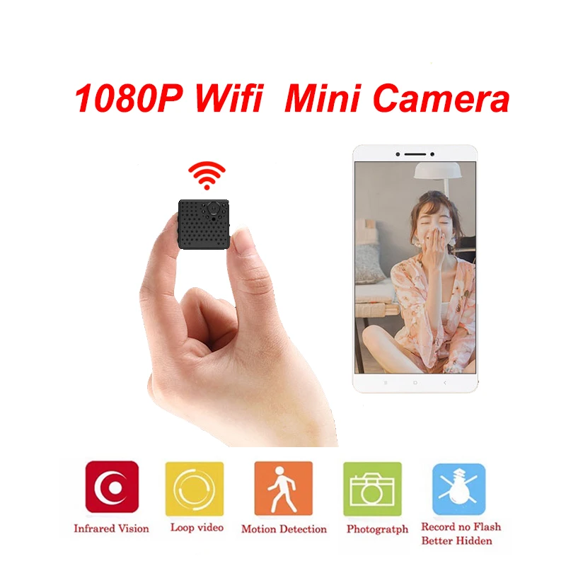 Wifi мини беспроводная маленькая 1080 p HD портативная камера с ночным видением