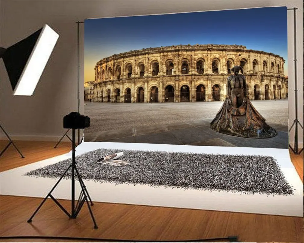 7x5t фотография Фон древний Римский Колизей абаттоир резная статуя гранж