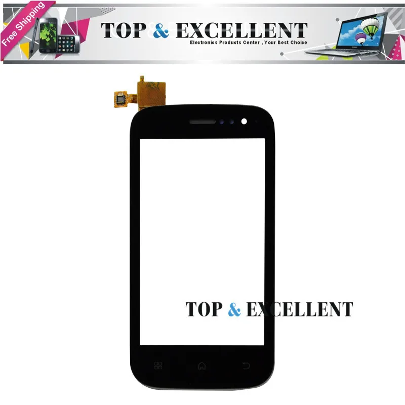 Free Shipping For Capacitive Touch Glass Panel Screen Digitizer Wiko Cink Slim Smart Phone Out Black Color | Мобильные телефоны и
