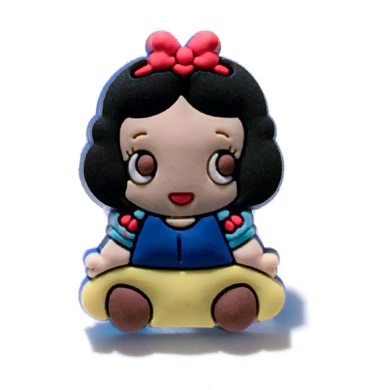 138-8 Одна распродажа 1 шт. принцесса ПВХ обувь амулеты аксессуары для обуви DIY украшения для обуви для croc jibz дети подарок Дети X-mas вечерние подарки - Цвет: 138-8