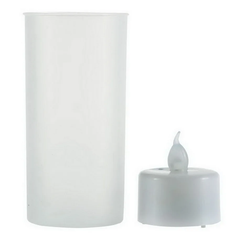 Романтическая беспламенная Вибрация звуковой датчик Светодиодная свеча чайный