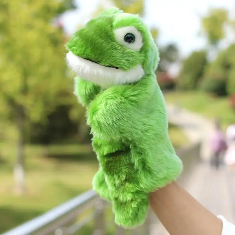Мультяшные сказочные плюшевые перчаточные куклы лягушка ручная Кукла Плюшевая