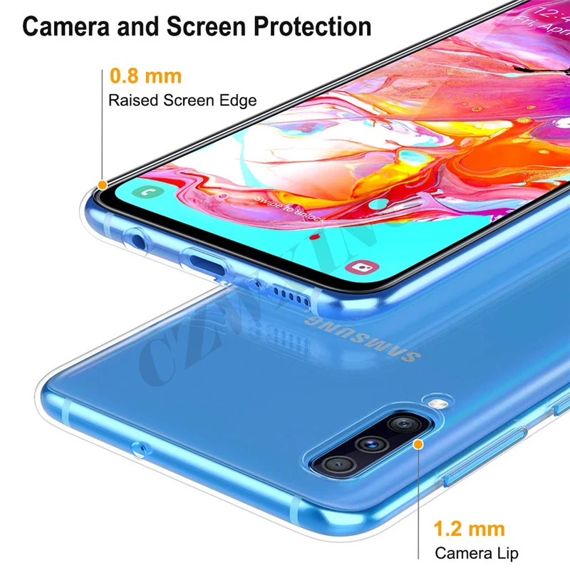 Чехол для Samsung Galaxy A70 чехол Мягкая силиконовая задняя крышка телефона A 70 A705 SM-A705F