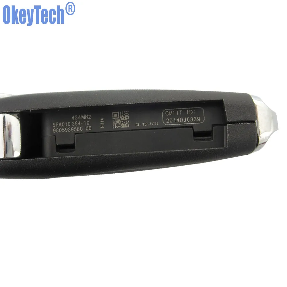 OkeyTech 2 кнопки автомобильный модифицированный дистанционный брелок ID46 чип 433 МГц