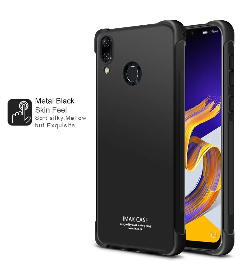 IMAK для Asus zenfone 5 5z ZE620KL ZS620KL, чехол, подушка безопасности, серия, мягкая задняя крышка из ТПУ для Asus zenfone ZE620KL/ZS620KL, чехол - Цвет: Metal Black