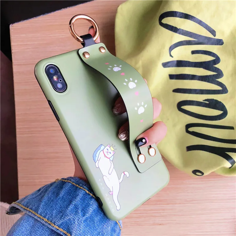 Милый чехол-подставка с изображением короны Китти красный зеленый мягкий чехол