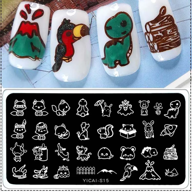 Nail Art Image nimal Printing Stamp Plate с дизайном в форме крыльев Ангела Beautiful Girl Butterfly