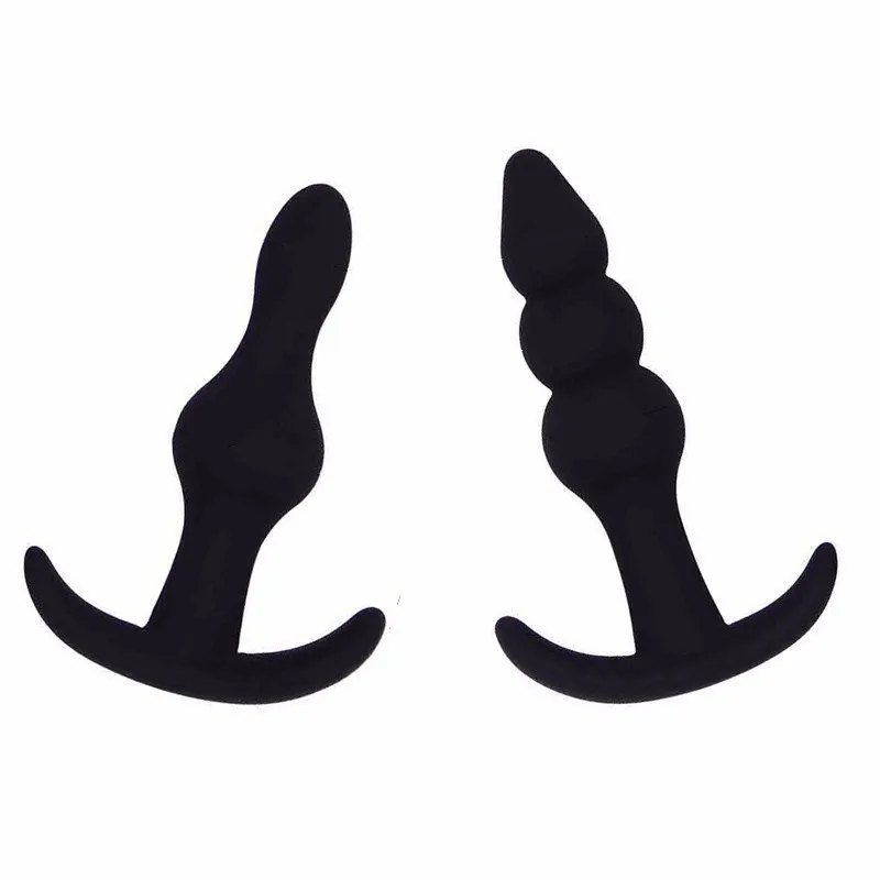 Силиконовый анальный фаллоимитатор без вибратора Мужской массажер простаты