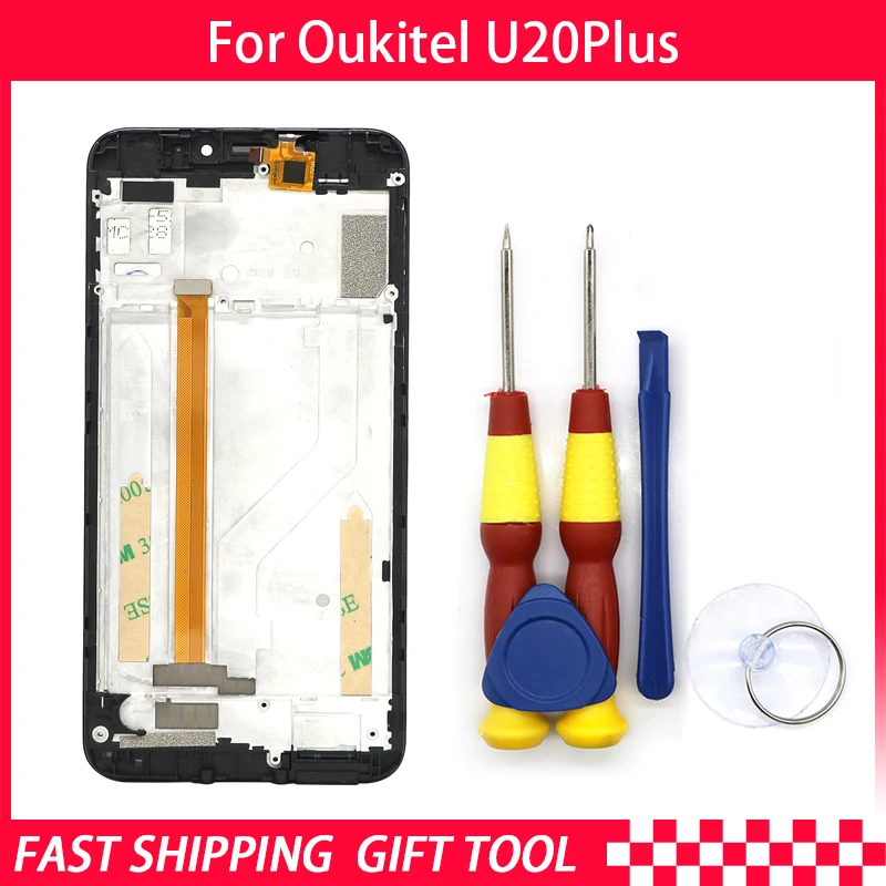 Новый оригинальный для Oukitel U20 plus сенсорный экран + ЖК дисплей дигитайзер сборка