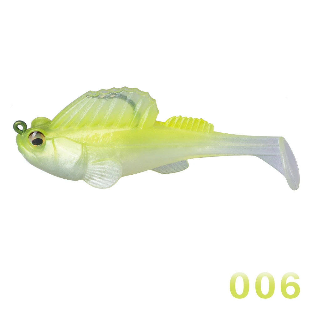 006 Hunthouse приманка со свинцовым мягкие водные Мячи приманки 3 дюймов 3/8oz Рыбалка на щуку приманка стержень окунь приманка хвост Swimbait темно спальная leurre - Цвет: 006