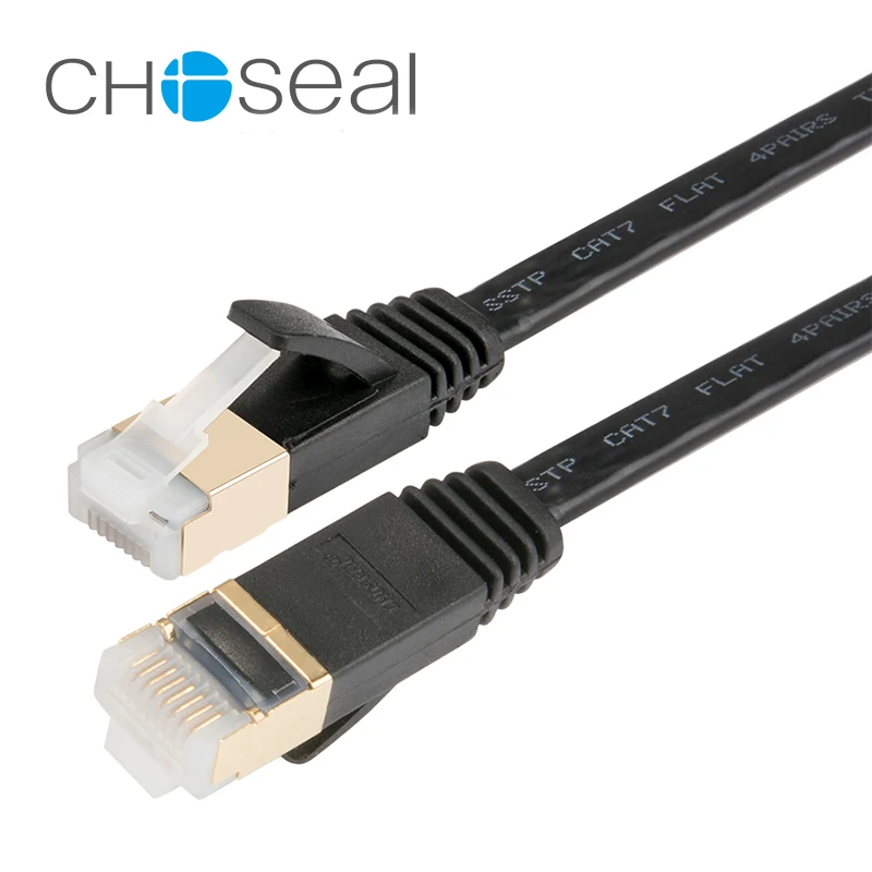 Choseal 30 юбилей QS5172 плоский Cat7 Соединительный Интернет кабель RJ45 сетевой rj45 патч