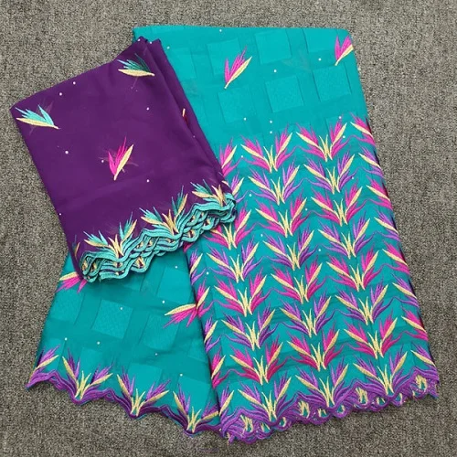 Новый дизайн африканская хлопчатобумажная кружевная ткань 2019 Высокое качество