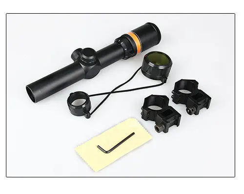 1.5-6x24 rifle scope with red fiber sight optical air rifles guns riflescopes hunting gz10264 | Спорт и развлечения