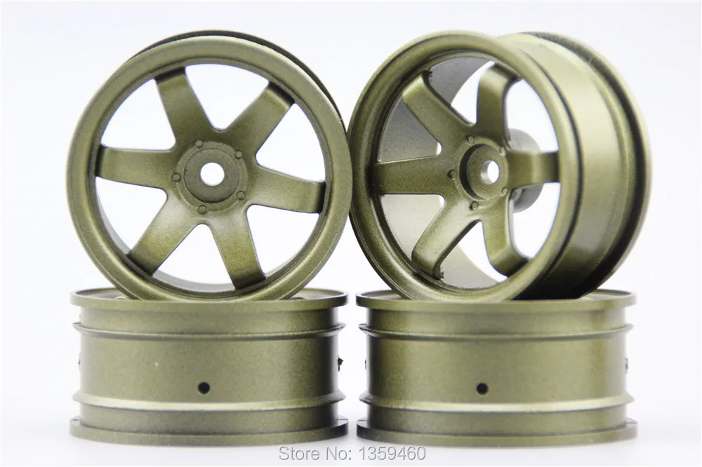 Колесный обод W6SBR (живопись брозен) 4 шт. 1/10 Touring & Drift 6 мм офсет подходит для 1:10 Car Rim