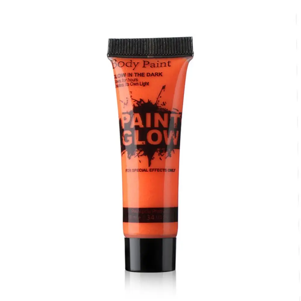 03 Orange ATOMUS 1pc лицевая ночной Светильник Краски ing световой макияж неоновая краска для тела Краски пигменты Чистка для лица и тела краска для нанесения татуировки для вечерние Применение TSLM2 - Цвет: 03 Orange