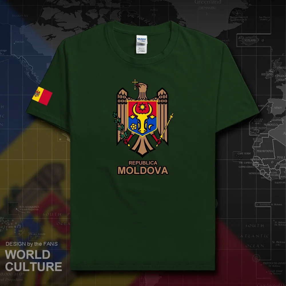 Мужская футболка из 100% хлопка Moldovan MDA MD трикотажная для фитнеса брендовая одежда