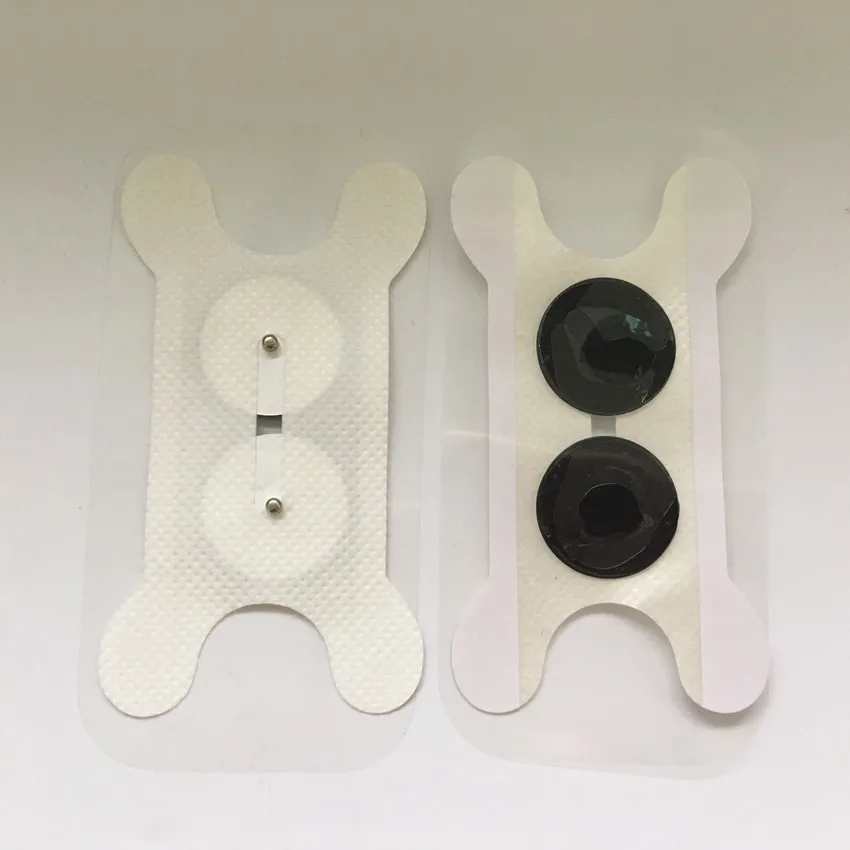 Бесплатная Доставка 10 шт. белый горло электрода TENS электрод устройства колодки с