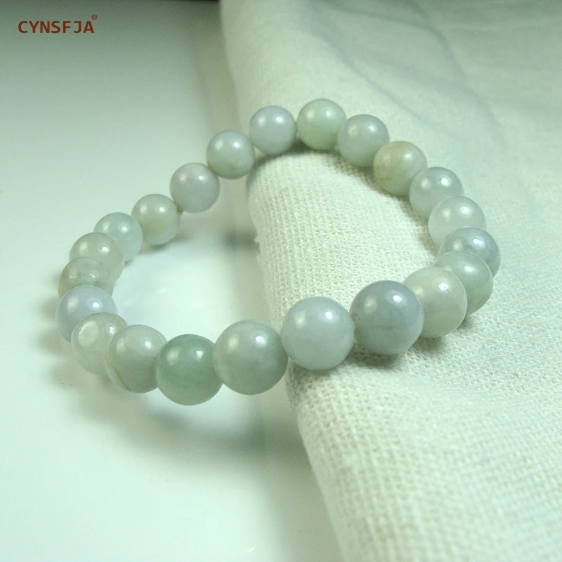 CYNSFJA Real Certified Natural Grade A Burmese Jadeite Women' Charms Amulets Bead Jade Bracelet Bangle Fine Jewelry Best Gifts