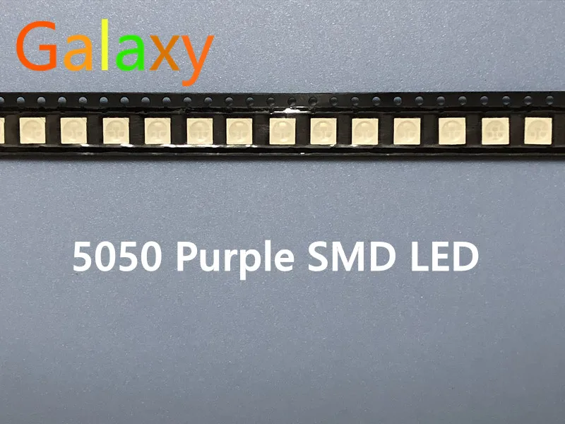 5050 светодиодный SMD Фиолетовый УФ чип поверхностного монтажа 20мА Ультраяркий свет