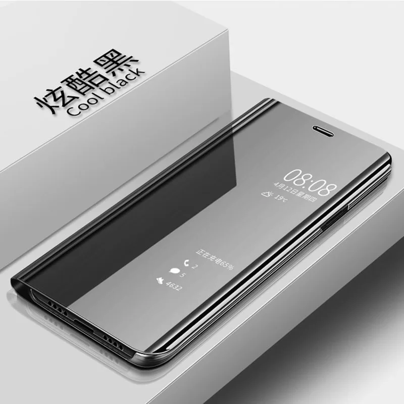 Роскошный зеркальный флип чехол из искусственной кожи для телефона huawei nova 3 i