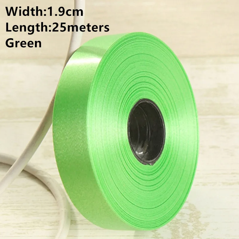 1.9cm Green Новинка 1 рулон Width1cm-3.2cm бумажная лента ветровой колокольчик может быть завязана с воздушным шаром может быть разорвана пластиковые ленты можно свернуть ленту - Цвет: 1.9cm Green