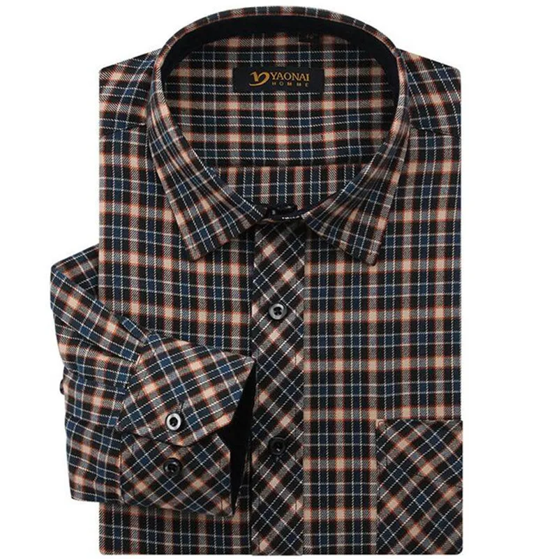 Новинка 2017 года модный бренд фланель Рубашки для мальчиков Для мужчин S