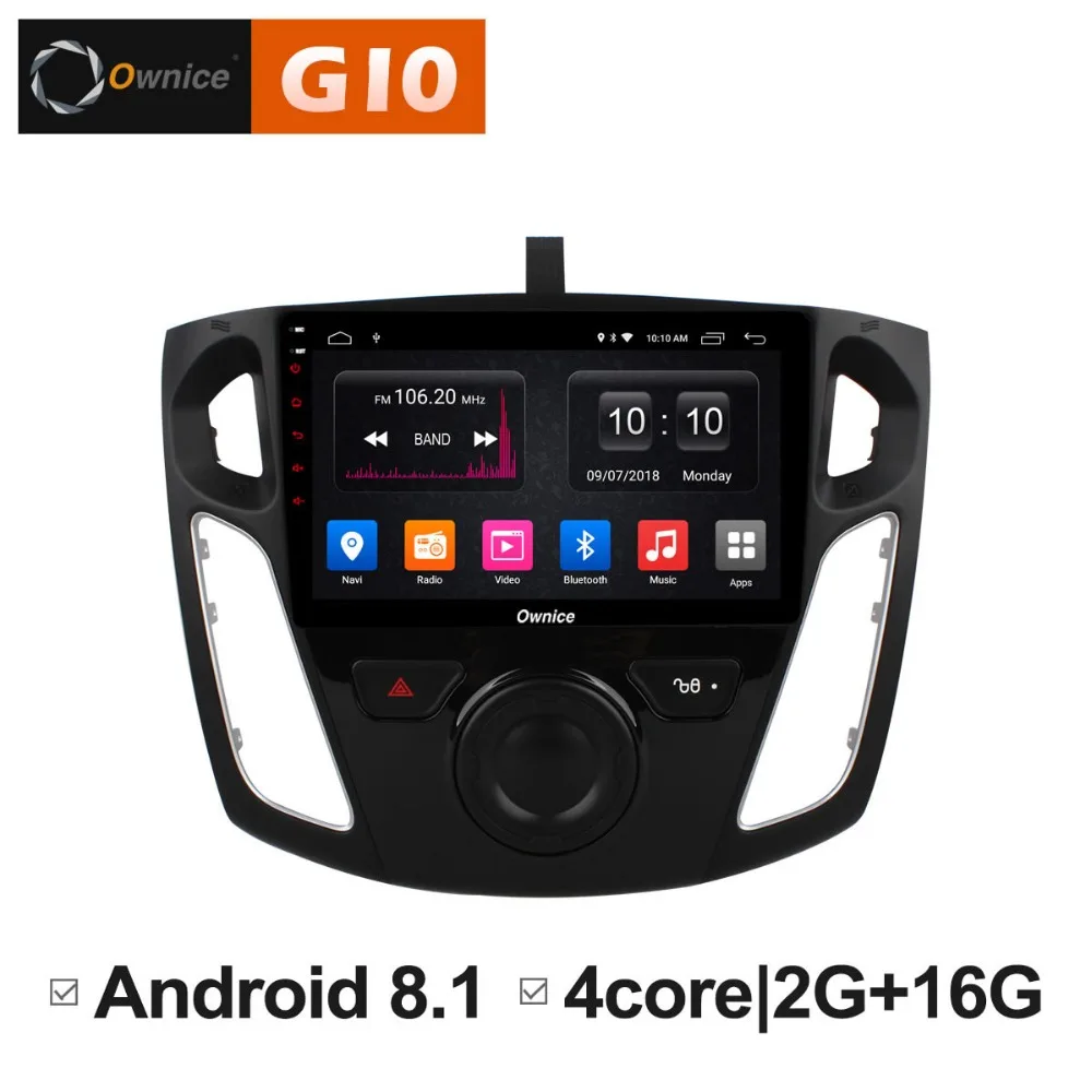 2 Гб ОЗУ + 16 ПЗУ Android 8 1 четырехъядерный автомобильный dvd-плеер для Ford Focus 2012 2013 2014 2015