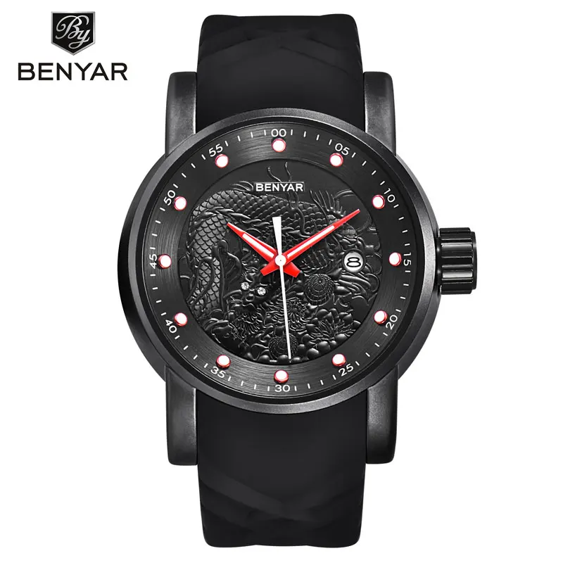 BENYAR Relogio Masculino мужские часы Роскошные Лучшие Мужские