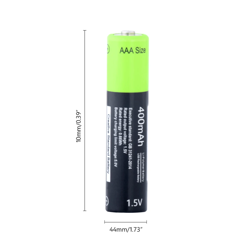 AAA USB перезаряжаемая батарея Lipo 400mAh зарядное устройство кабель игрушки удаленные