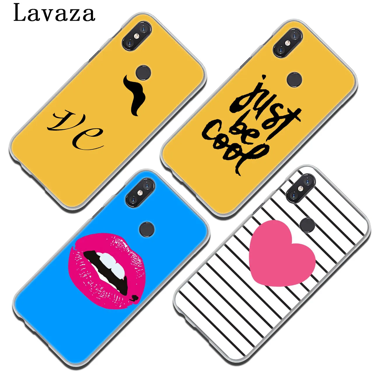 Чехол для телефона Lavaza Line Text Beard с милым желтым сердцем и губами Xiaomi Redmi K20 8A 7A 5A 6A Note