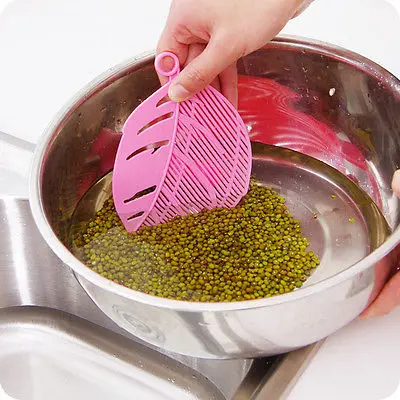 Новый практичный пластиковый ситечко для риса сито слива кухни очистки фасоли и