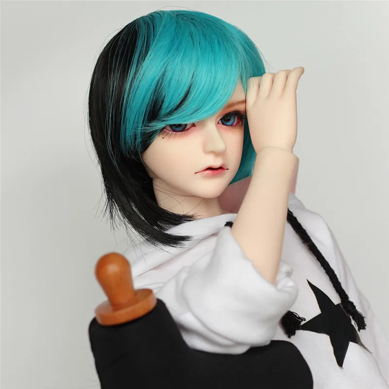 Модные длинные вьющиеся синие волосы парик для 1/3 1/4 1/6 BJD куклы Фиолетовый Цвет Горячая Распродажа аксессуары для куклы ручной работы игрушка