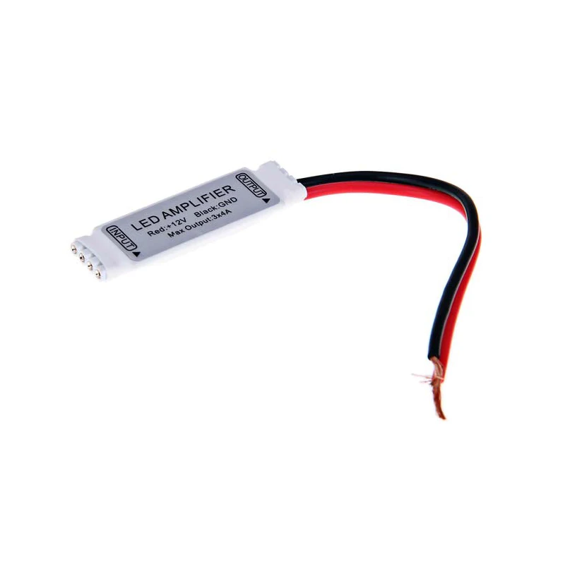 Мини RGB LED усилитель 3 * 4A 144W 12V сигнала для 5050 3528 светодиодный полосы